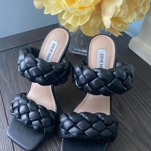 Black Steve Madden Braided sandal Heels